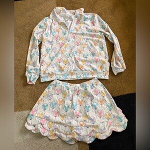 Mickey Balloon Print Athletic Skort Set